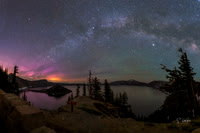 Cascade Lake, Or. with Milky Way and Aurora _DSC 3603