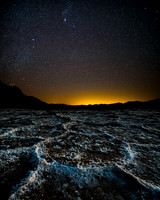 Bad Water at Death Valley At Night