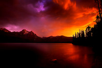 Stanely Lake Sunset with Rain