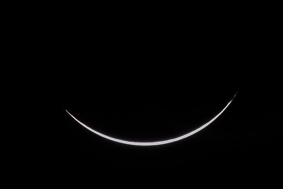 Last view of the sun's surface before the eclispe