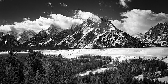 Jackson Lake Winter Panorama 2