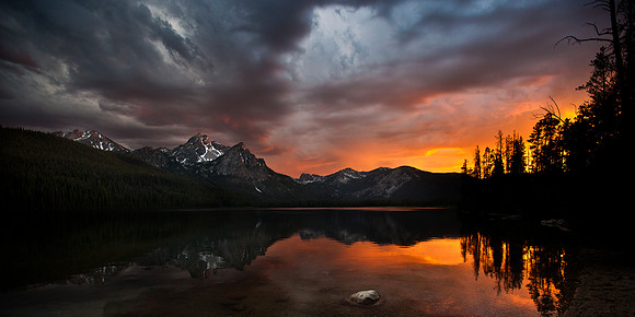 Stanley Lake - Sunset vs. Storm - 1