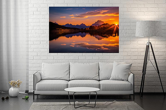 Example-Print 40 x 60 inches and 7.5 foot sofa