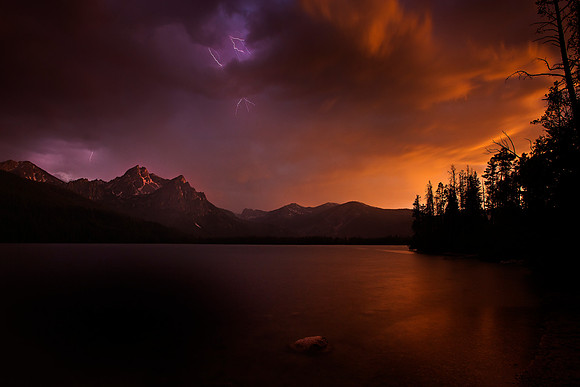 Stanley Lake - Sunset vs. Storm - 5