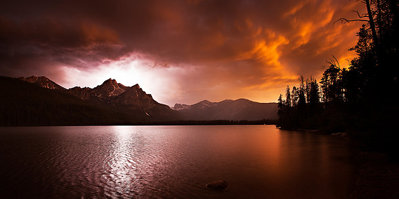 Stanley Lake - Sunset vs. Storm - 4