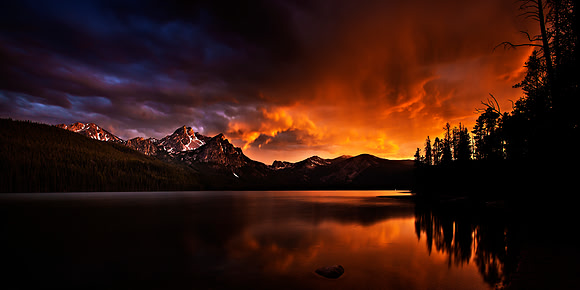 Stanley Lake - Sunset vs. Storm 2