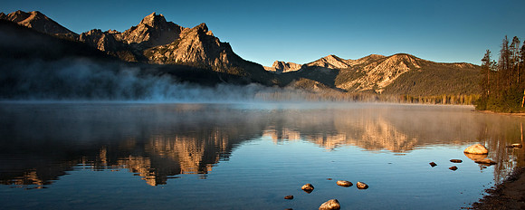 First Light at Stanley Lake 2