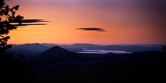 Sunrise at Lassen Volcanic National Park