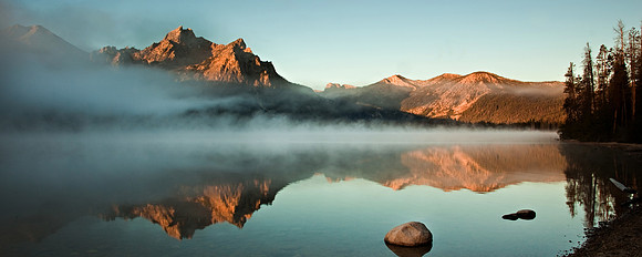 First Light at Stanley Lake 1