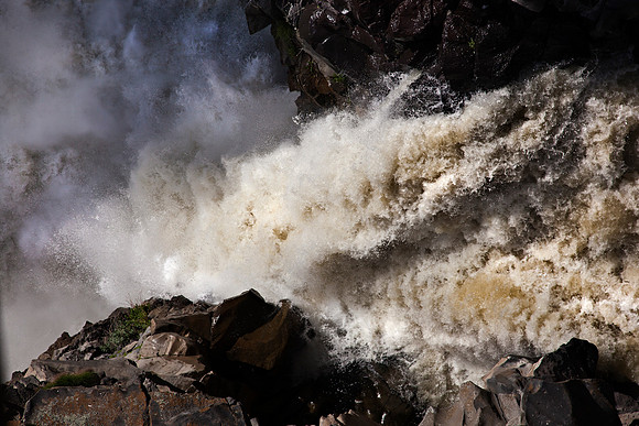 The falls at the bottom of the Malad Gorge.